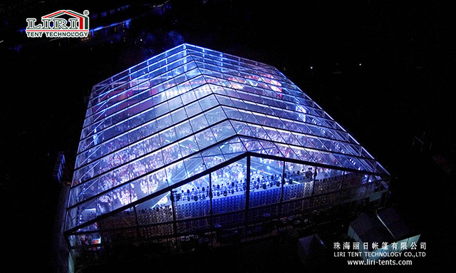 50m large span transparent tent