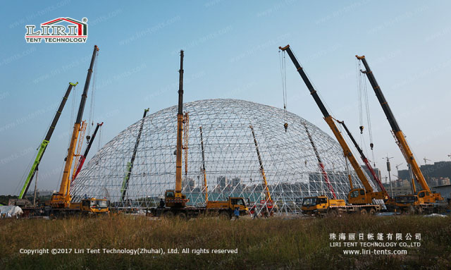 60m geodesic dome tent