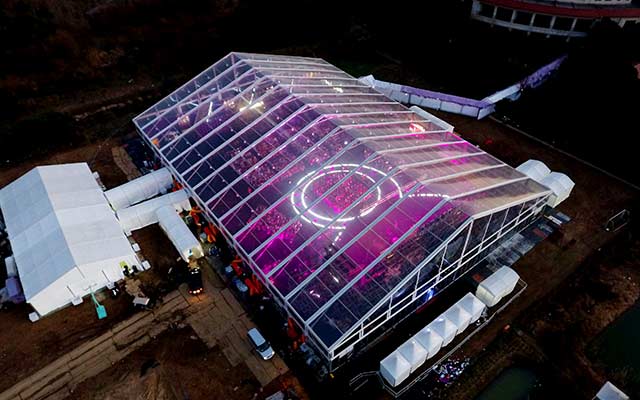 Outdoor Transparent Clear Span Event Tent Video