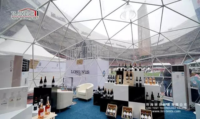 outdoor half sphere tent