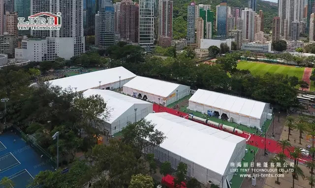 outdoor temporary tent structure