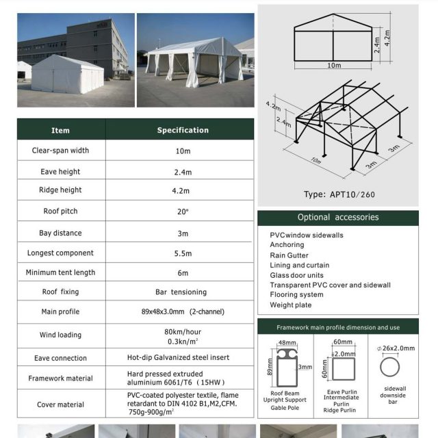 10m Span Australia Party Tent