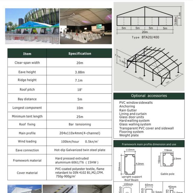20m Span Big Tent BTA