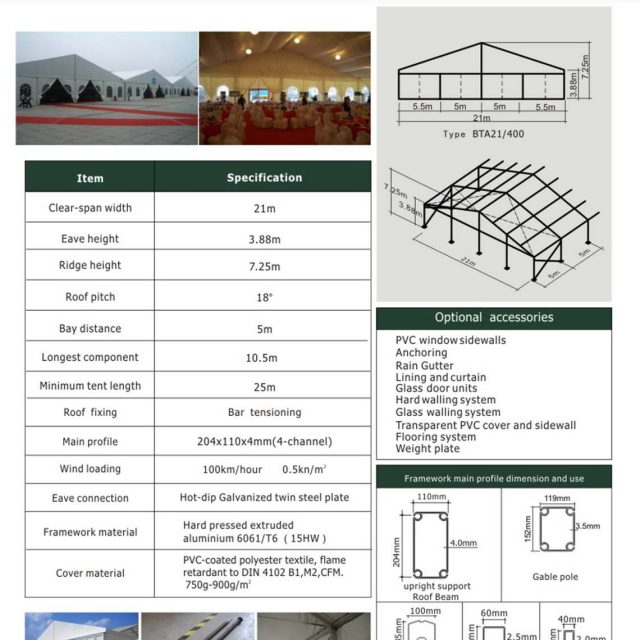 21m Span Big Tent BTA