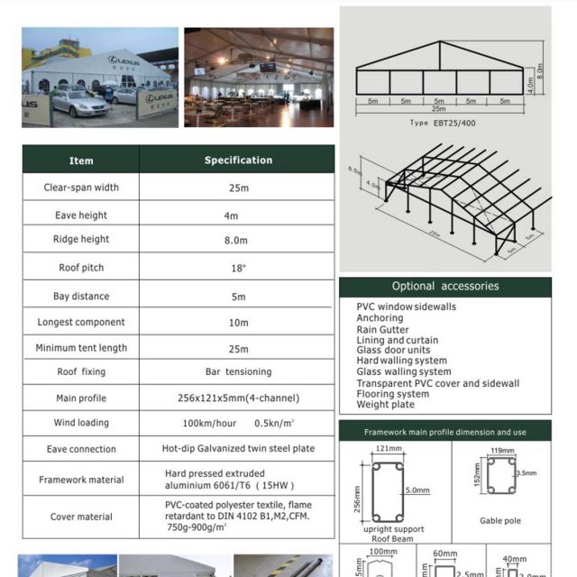 25m Span Big Tent EBT