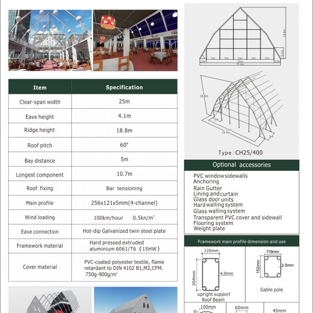 25m Span Church Tent