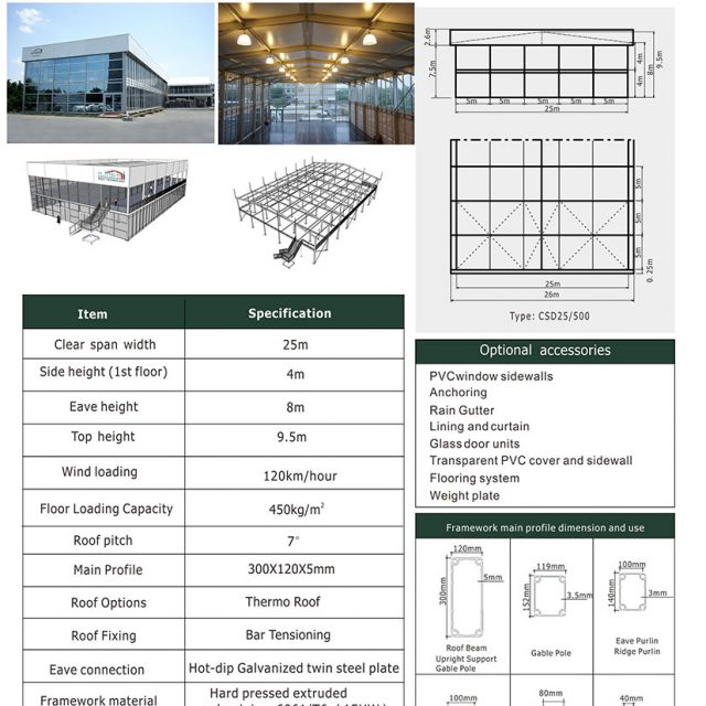 25m Span Cube Double Decker