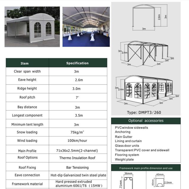 3m Span Dome Party Tent