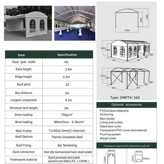 4m Span Dome Party Tent