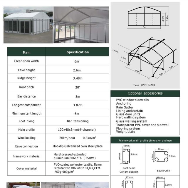 6m Span Dome Mini Tent