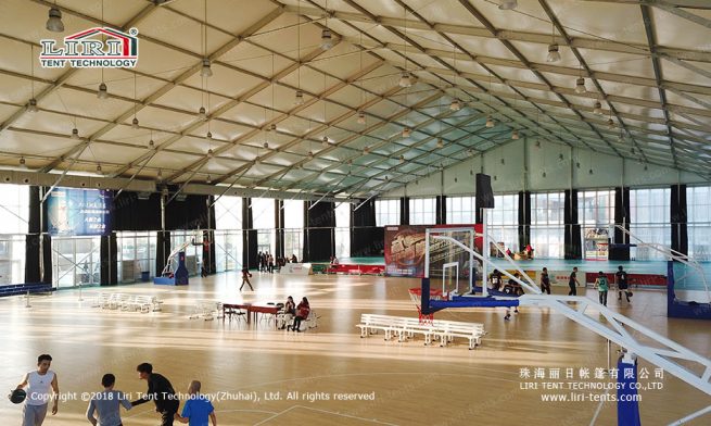 Basketball court tent structure 1