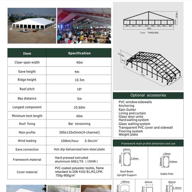 Tent Hall TH 40m Span