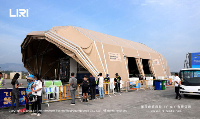 Military Clamshell Hangar Tent (2)