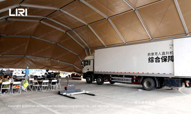 Military Clamshell Hangar Tent (4)