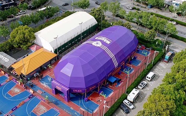 20 X 50 Covered Basketball Court Event Tent