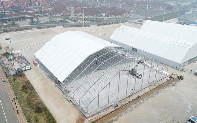 50m Polygon Top Outdoor Event Tent Install Video