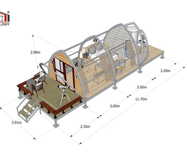 Shell Shape Glamping Tent for sale