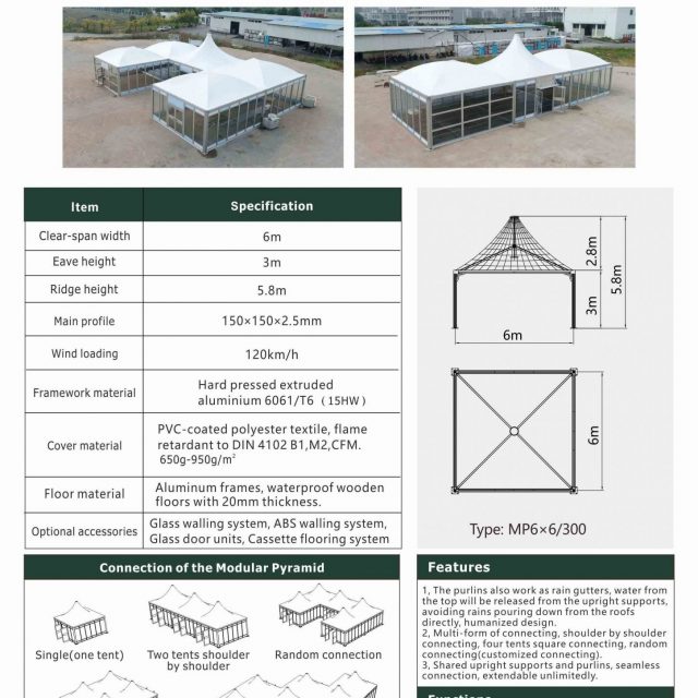 MP6X6 Modular Pyramid Tent scaled