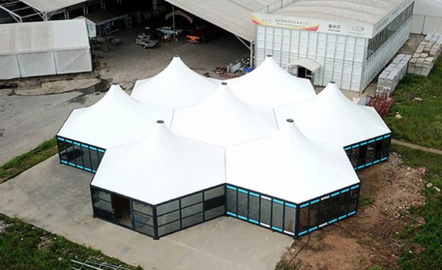 Hexagonal Modular Tents Introduce video