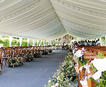 Backyard Tent Wedding