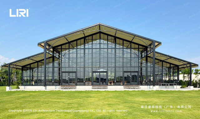 aluminum orangery front elevation