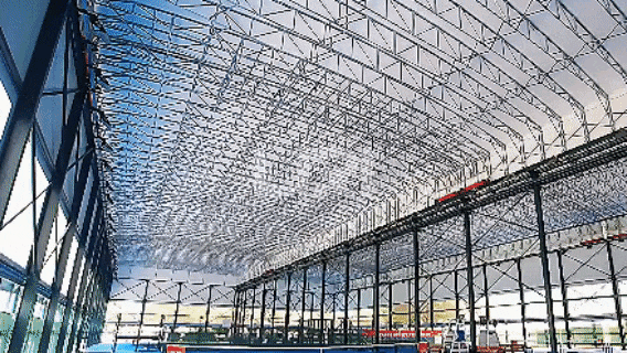 Electric Retractable Roof Structure leads the new trend of sport courts (1)