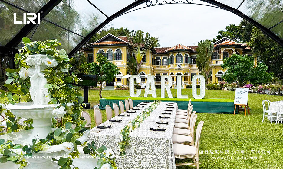 Garden Marquee For Outdoor Wedding Garden Marquees come in various sizes, with spans ranging from